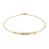 Never Waver Engravable Curved Bar Anklet — Personalized Minimalist Chain Anklet