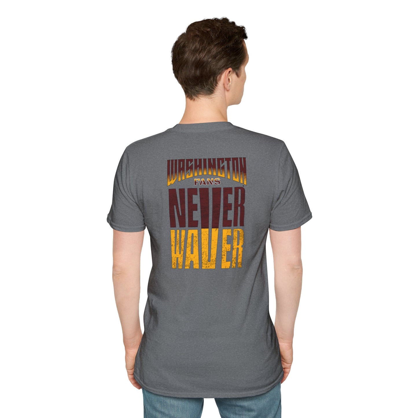 Washington Fans Never Waver Unisex Softstyle T-Shirt