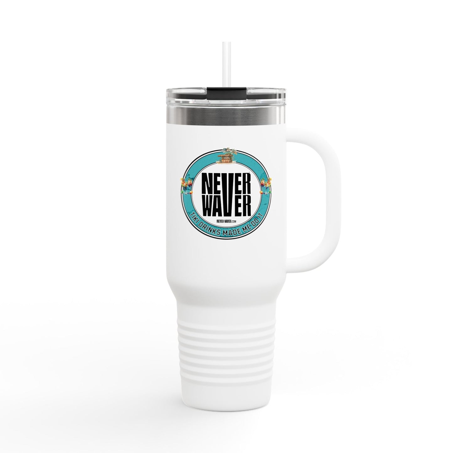 Never Waver Tiki Drinks Made Me Do It? Insulated Travel Mug, 40 oz