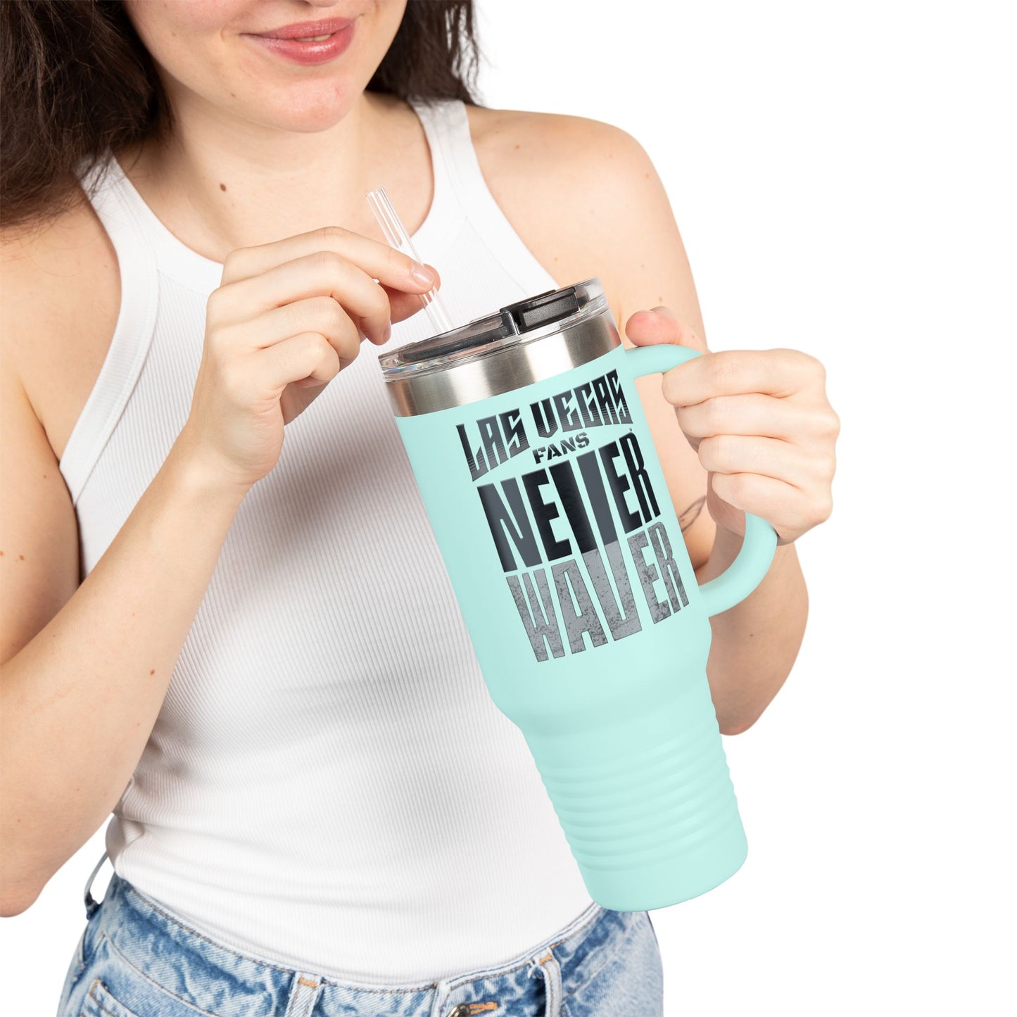 Las Vegas Fans Never Waver Insulated Travel Mug, 40oz