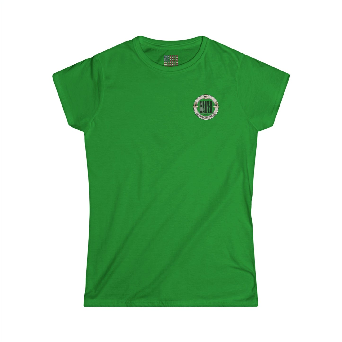 Never Waver Champagne Made Me Do It? Women's Soft Style Tee