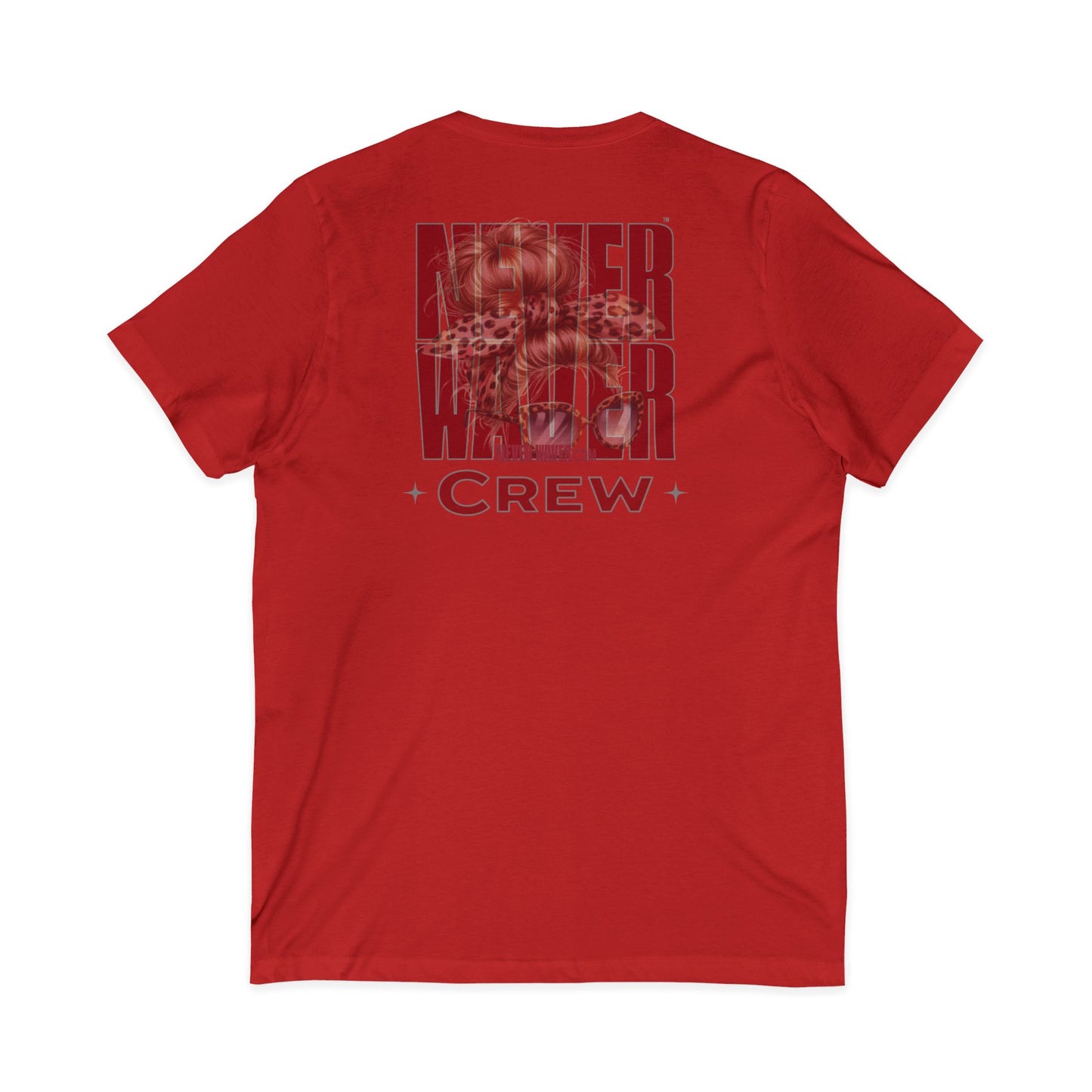 Never Waver Inspirational Crew T-Shirt Unisex V-Neck Tee