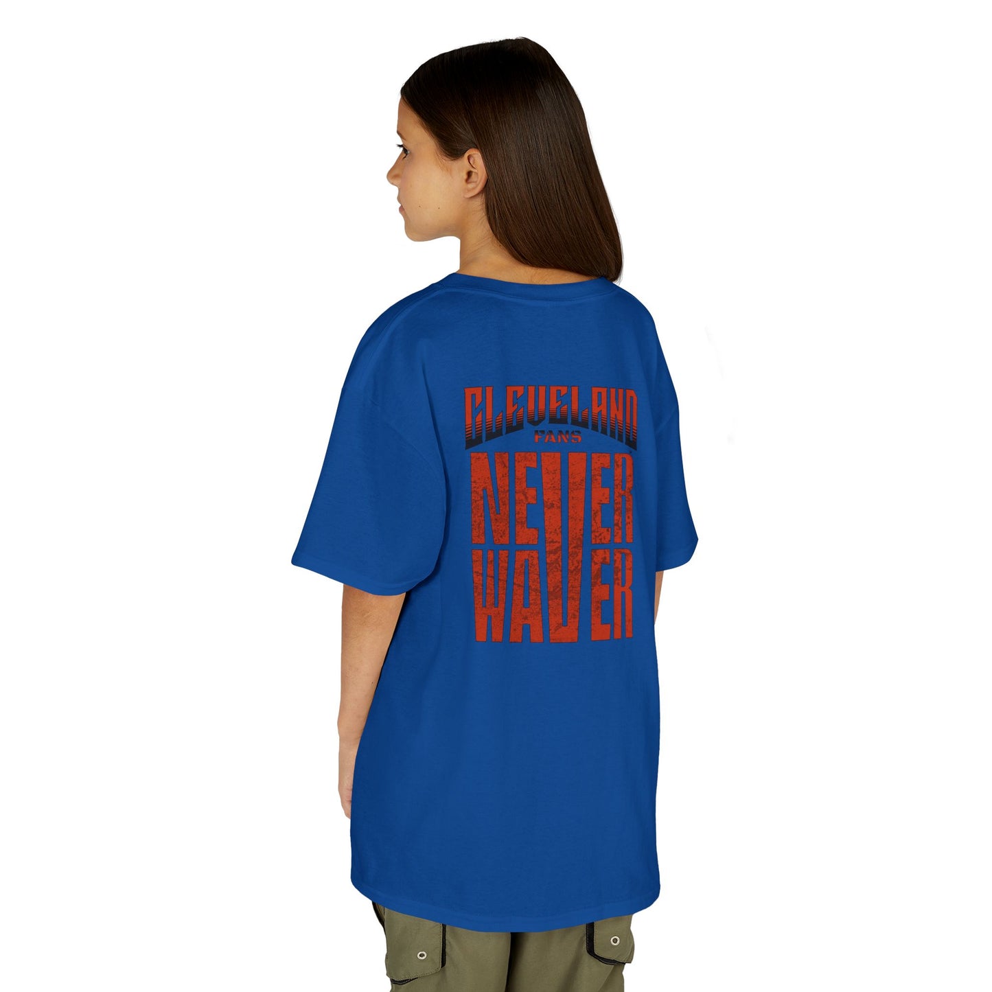 Cleveland Fans Never Waver Kids Heavy Cotton™ Tee