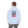 New England Fans Never Waver w Leopard football Unisex Heavy Blend™ Hooded Sweatshirt