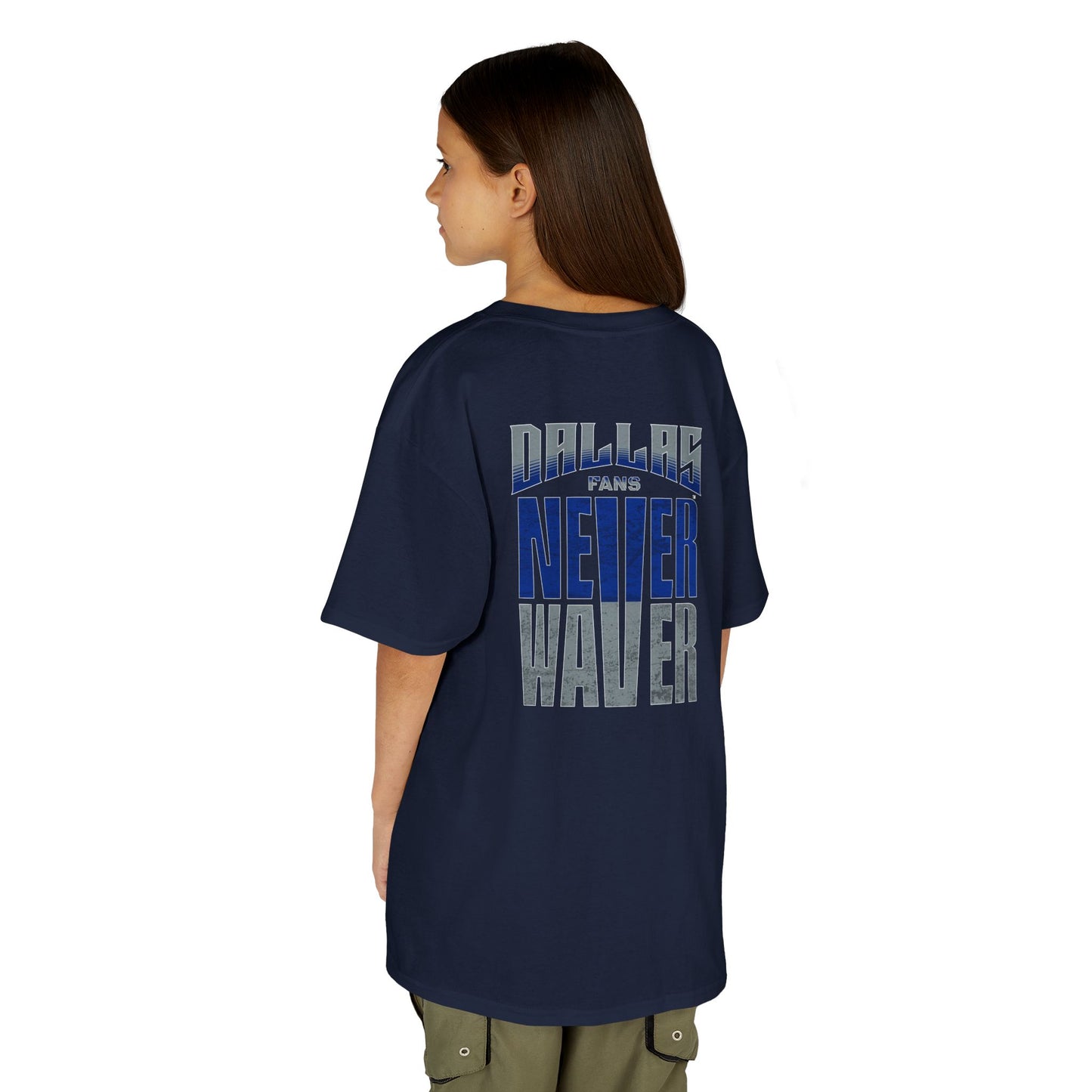 Dallas Fans Never Waver Kids Heavy Cotton™ Tee