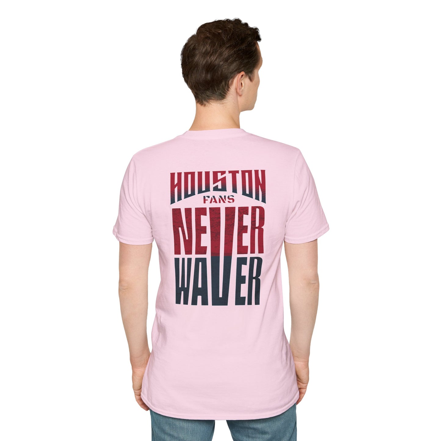 Houston Fans Never Waver Unisex Softstyle T-Shirt