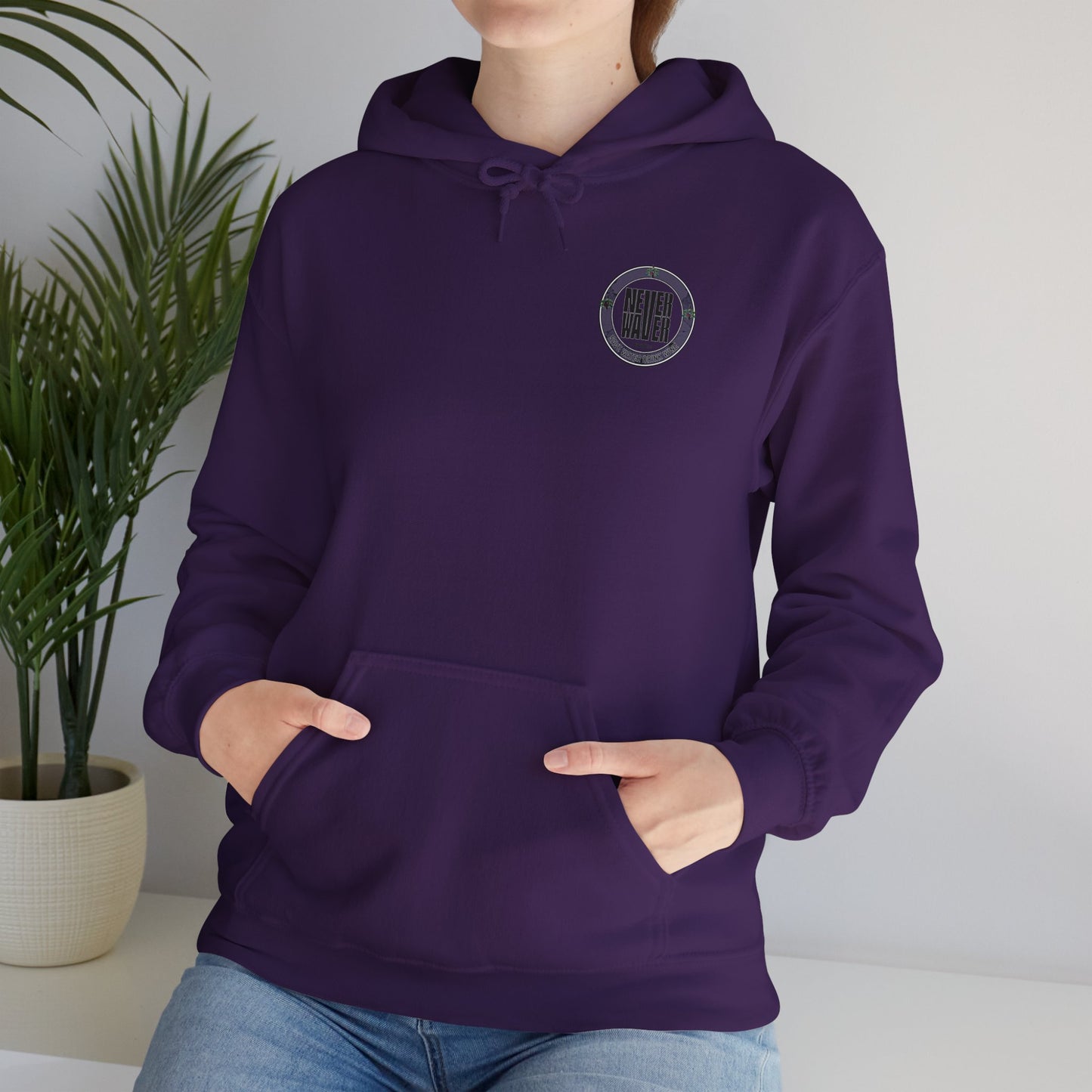 "Never Waver Save Water Drink Wine "Eco-Friendly Unisex Hoodie