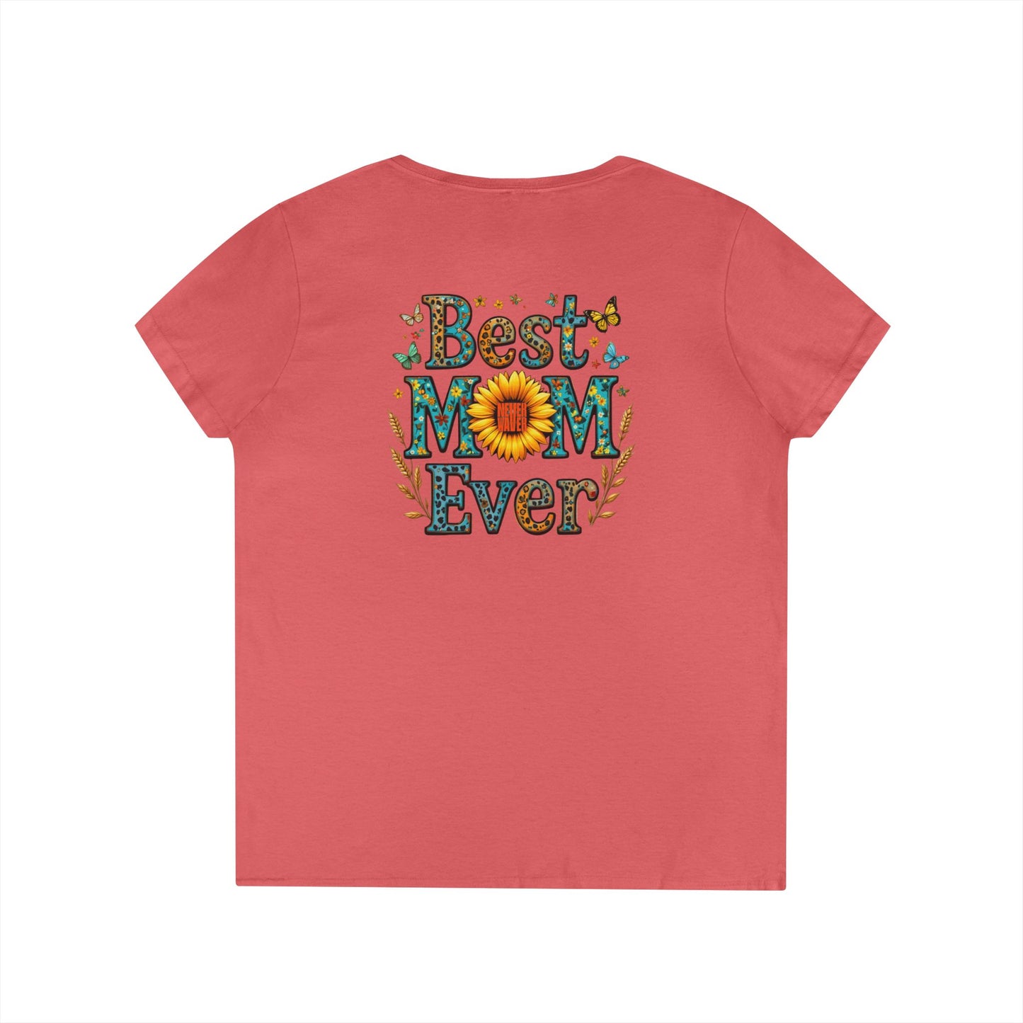 Best Mom Ever V-Neck T-Shirt | Perfect Gift for Mother's Day | Casual Everyday Wear