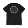 Never Waver Beer Is cheaper Than Therapy Unisex V-Neck Tee - Motivational Graphic Shirt