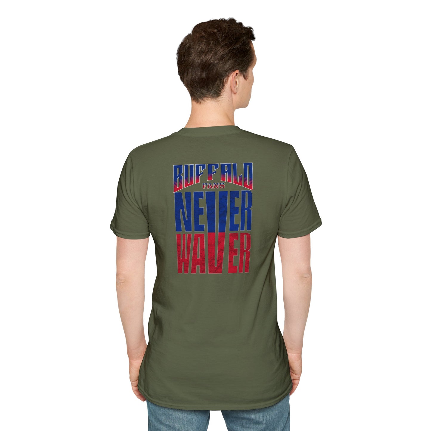 Buffalo Fans Never Waver Unisex Softstyle T-Shirt