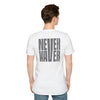 Never Waver” Jesus a bold, eye-catching design that reflects a steadfast faith and confidence in Christ. Unisex Soft style T-Shirt