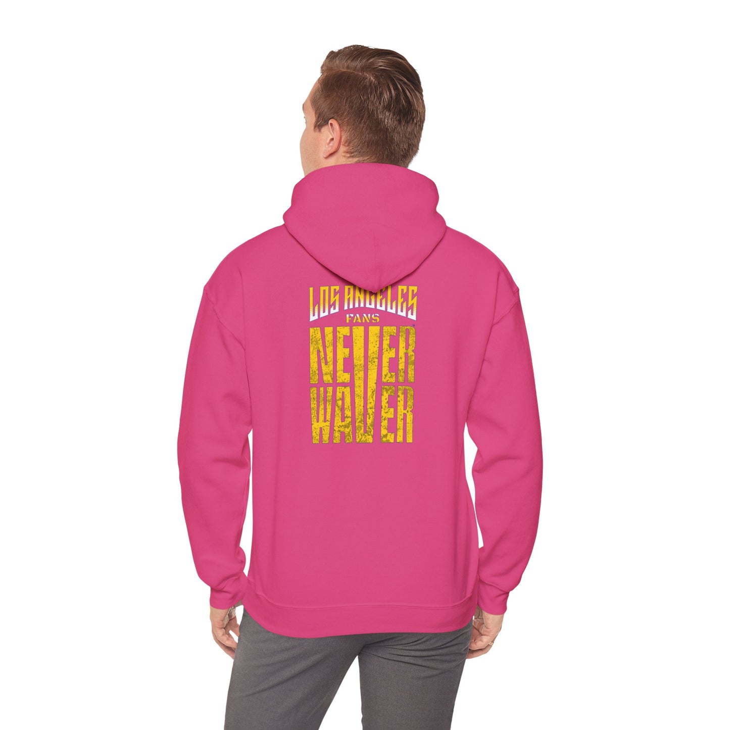 "Los Angeles Fans Never Waver" Unisex Heavy Blend™ Hooded Sweatshirt