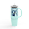 Indianapolis Fans Never Waver W-Leopard Football Insulated Travel Mug, 40oz