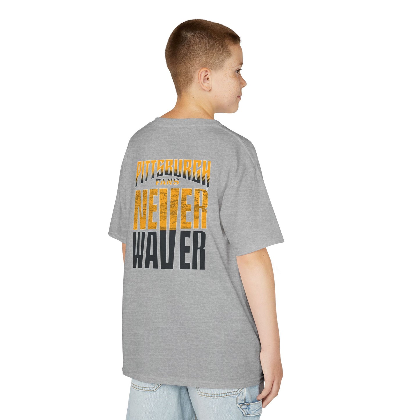 Pittsburgh Fans Never Waver Kids Heavy Cotton™ Tee