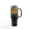 Pittsburgh Fans Never Waver with leopard football Insulated Travel Mug, 40oz