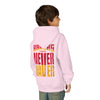 Kansas Fans Never Waver Youth Heavy Blend Hooded Sweatshirt