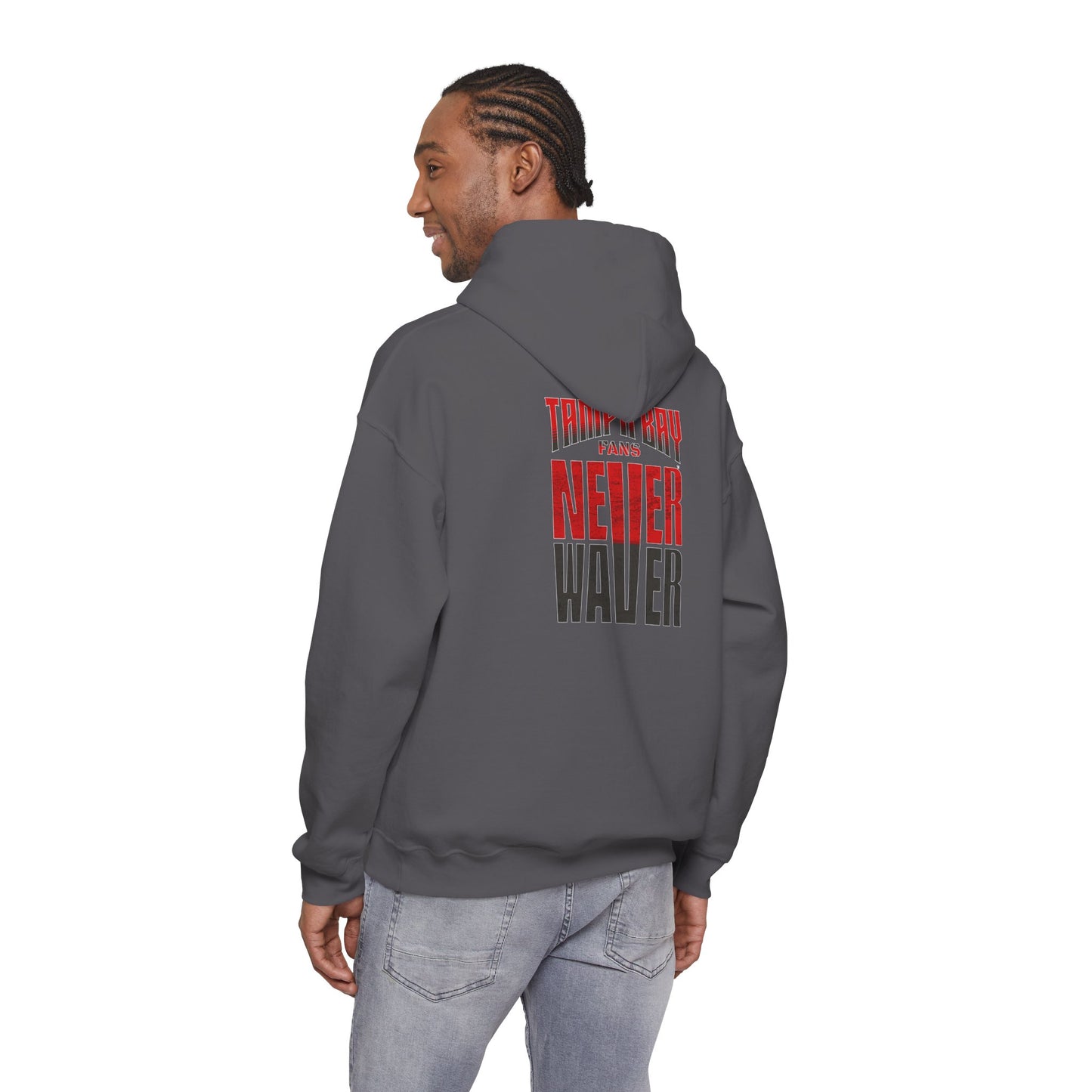 Tampa Bay Fans Never Waver Unisex Heavy Blend Hoodie -Sweatshirt