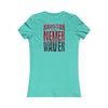 Houston Fans Never Waver W-Leopard Football Women's Favorite Tee