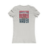 Houston Fans Never Waver W-Leopard Football Women's Favorite Tee