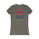 Houston Fans Never Waver W-Leopard Football Women's Favorite Tee by Printify