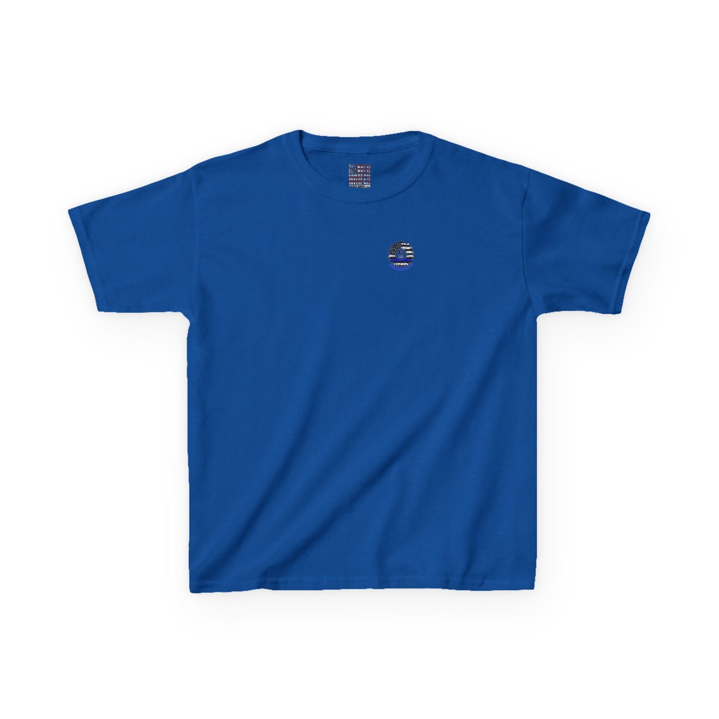 Never Waver Always Back The Blue   Kids Heavy Cotton™ Tee