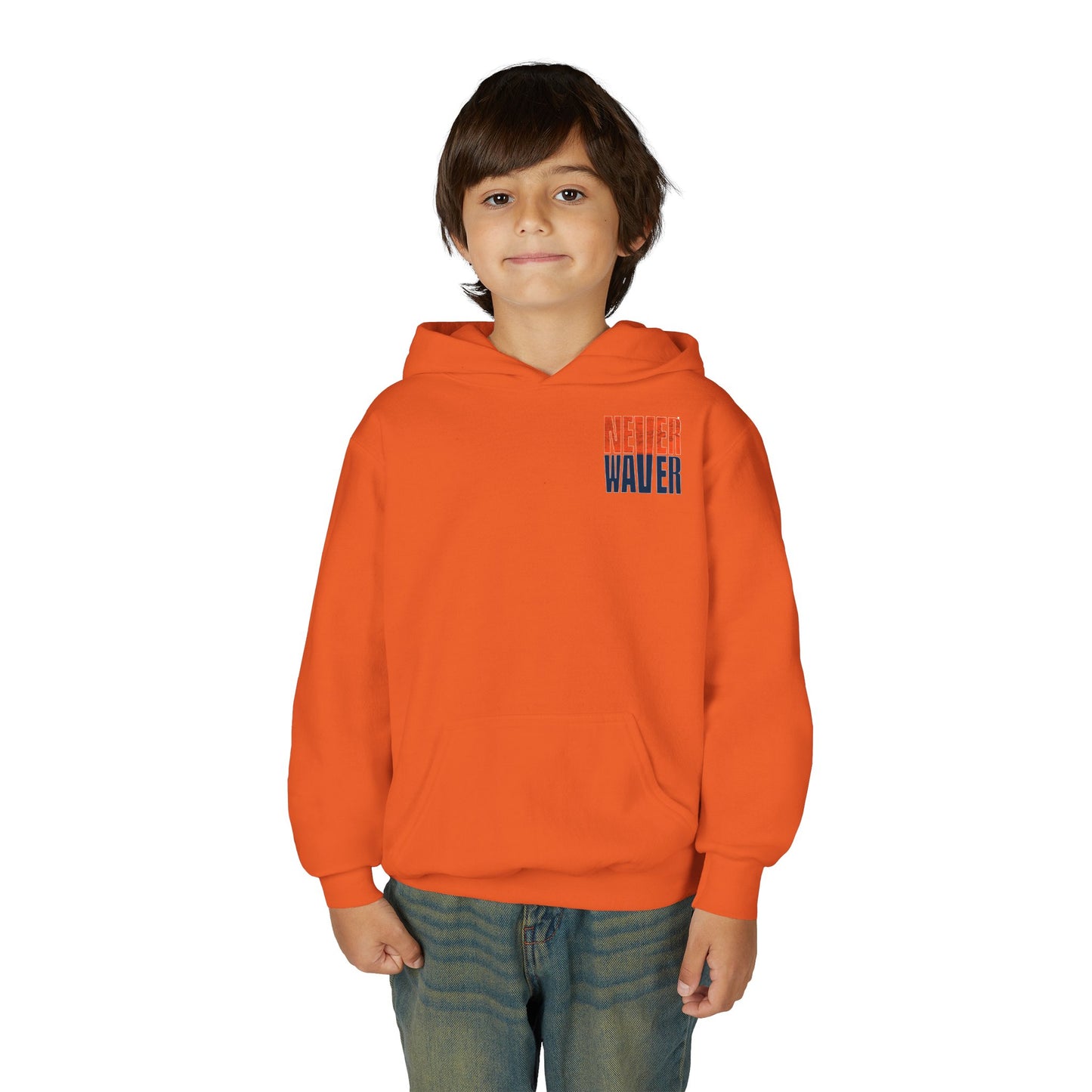 Denver Fans Never Waver Youth Heavy Blend Hoodie Sweatshirt