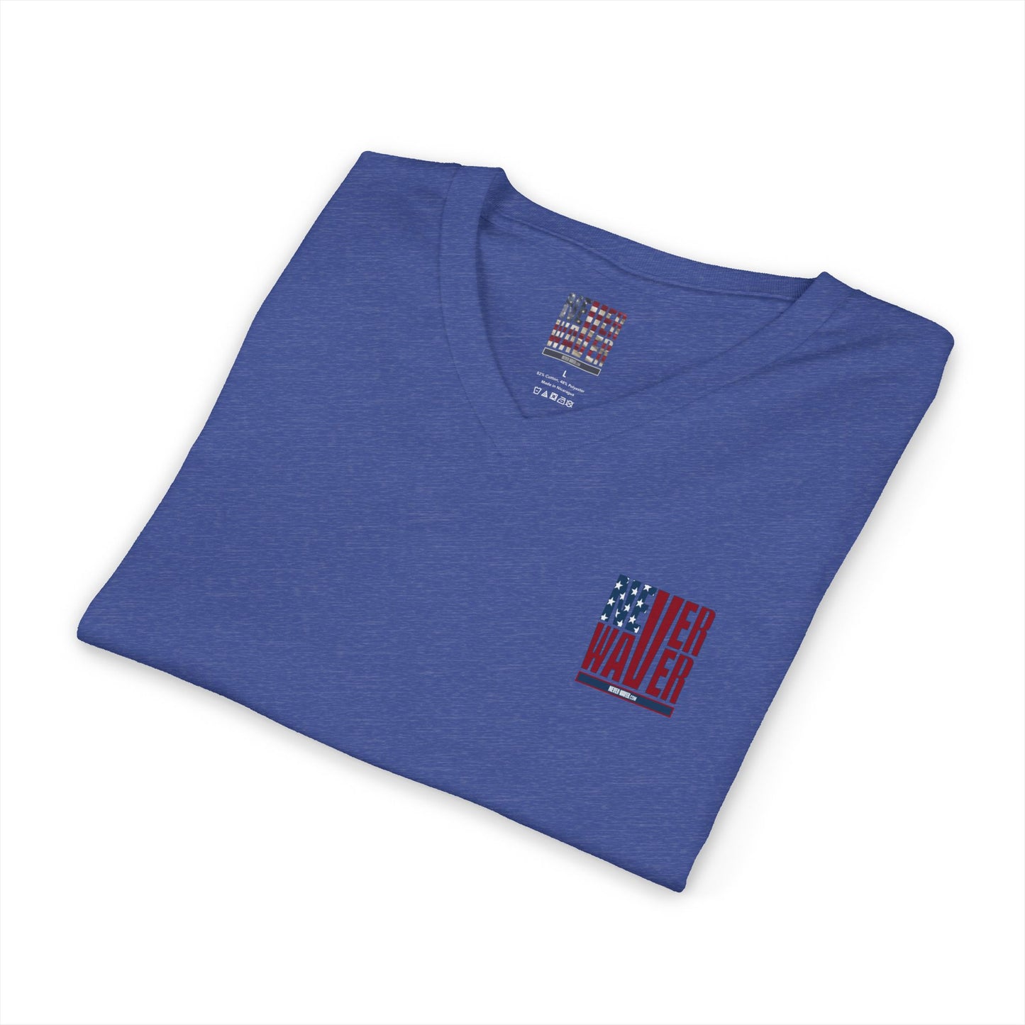 Never Waver Be Red White and A little Bougie T-Shirt Unisex V-Neck Tee