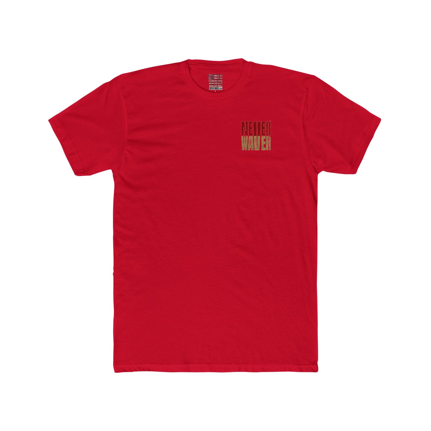 San Francisco Fans Never Waver Unisex Cotton Crew Tee