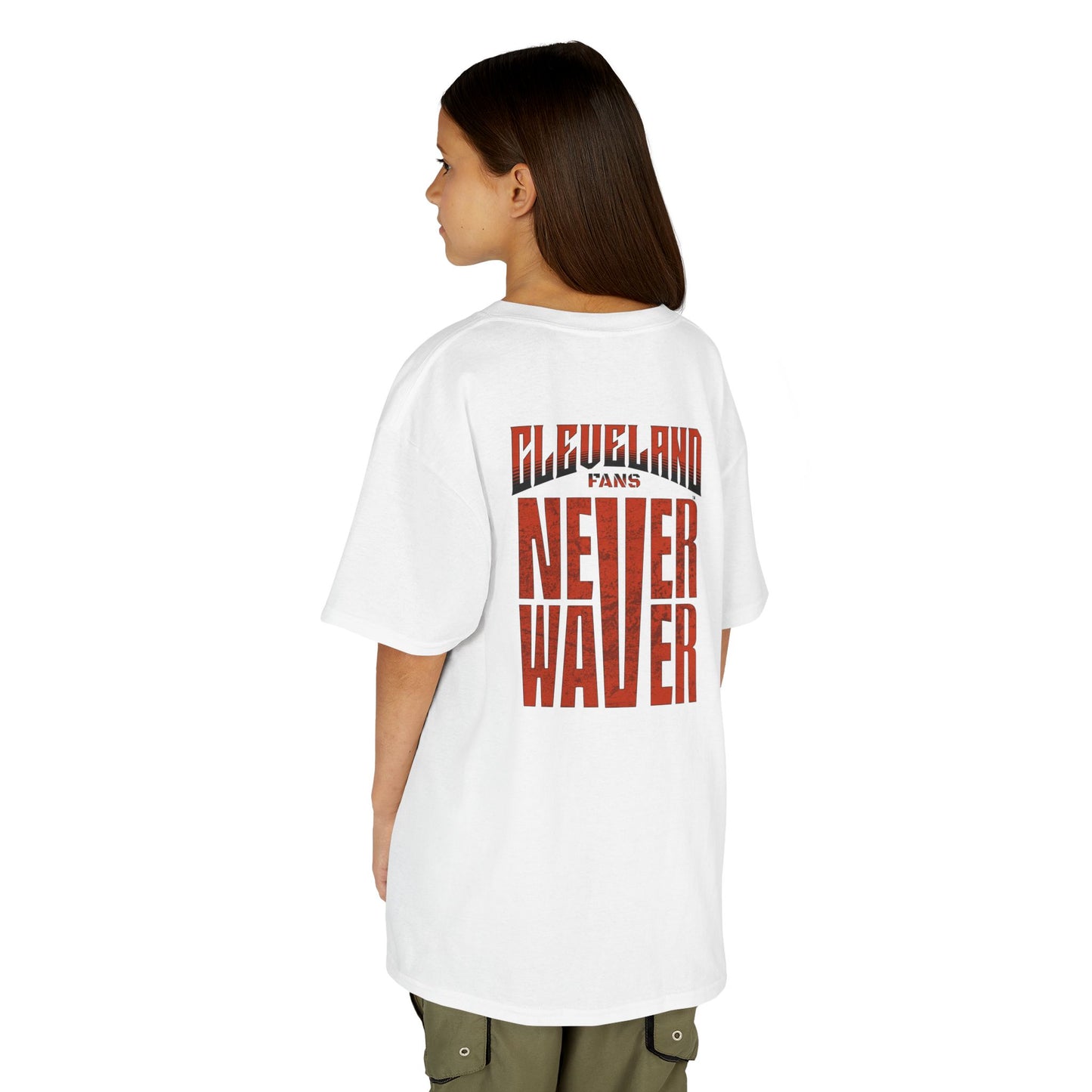 Cleveland Fans Never Waver Kids Heavy Cotton™ Tee