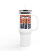 Chicago Fans Never Waver W-Leopard Football Insulated Travel Mug, 40oz
