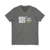 Never Waver TE: [] TEAMO [X} Tequila T-Shirt Unisex V-Neck Tee