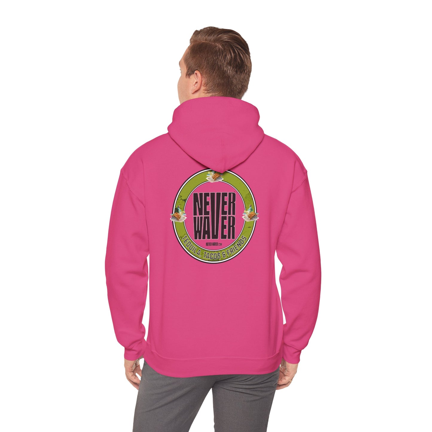 Eco-Friendly Unisex Hoodie: "Never Waver Tequila, Tacos, And Friends"