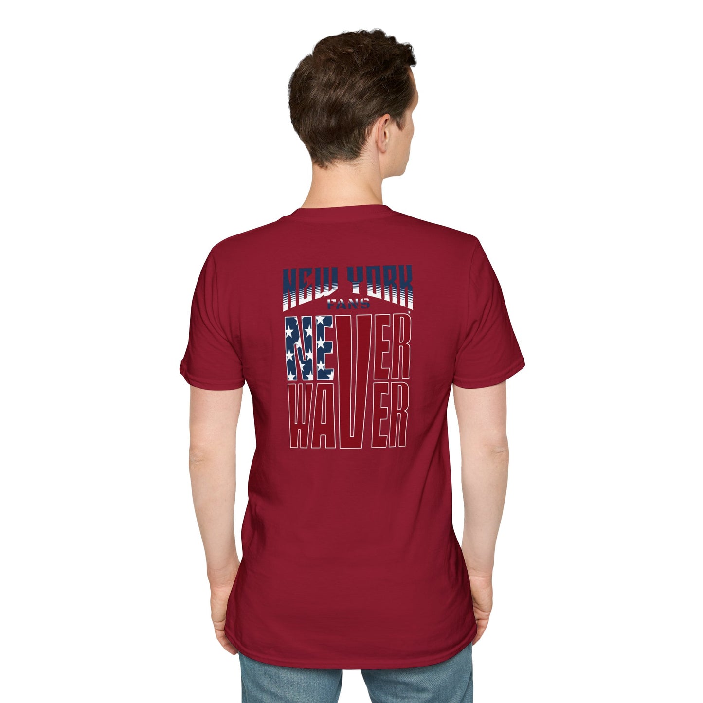 New York Fans Never Waver Unisex Softstyle T-Shirt