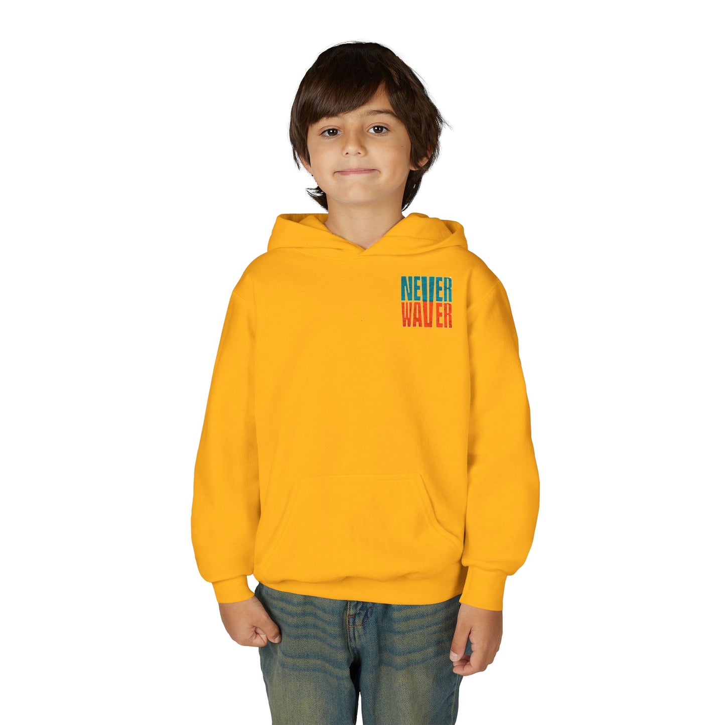 Miami Fans Never Waver Youth Heavy Blend Hooded Sweatshirt
