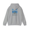 "Detroit Fans NEVER WAVER w Leopard Football" Inspirational Wear Unisex Heavy Blend™ Hooded Sweatshirt