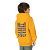 Youth Golf Hoodie - "Never Waver Golf" Sweatshirt for Young Golfers