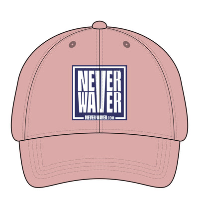 Never Waver  Women's Pigment-Dyed Cap with Fashion Undervisor (Embroidery)