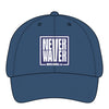 Never Waver  Women's Pigment-Dyed Cap with Fashion Undervisor (Embroidery)