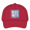 Never Waver  Women's Pigment-Dyed Cap with Fashion Undervisor (Embroidery)