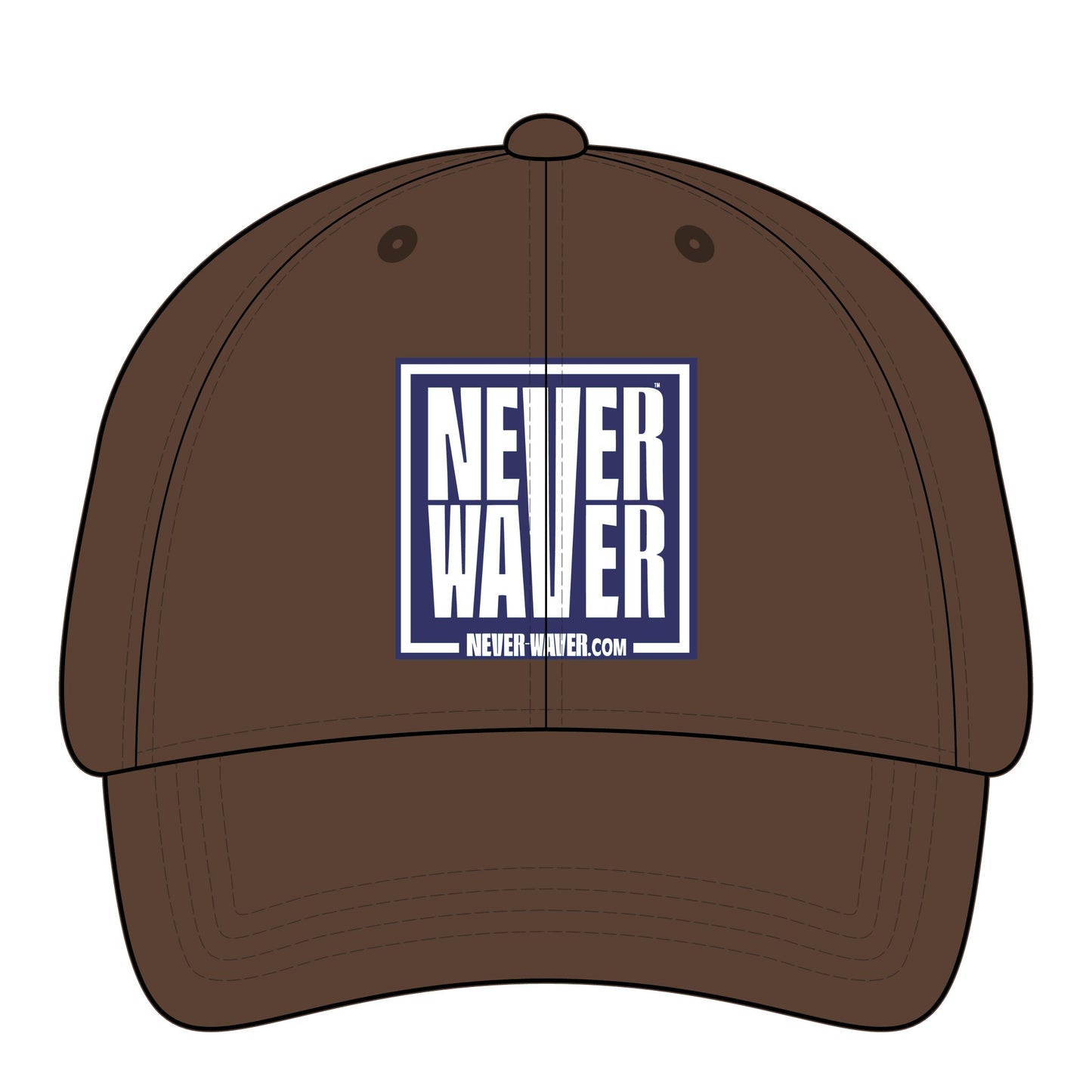 Never Waver  Women's Pigment-Dyed Cap with Fashion Undervisor (Embroidery)