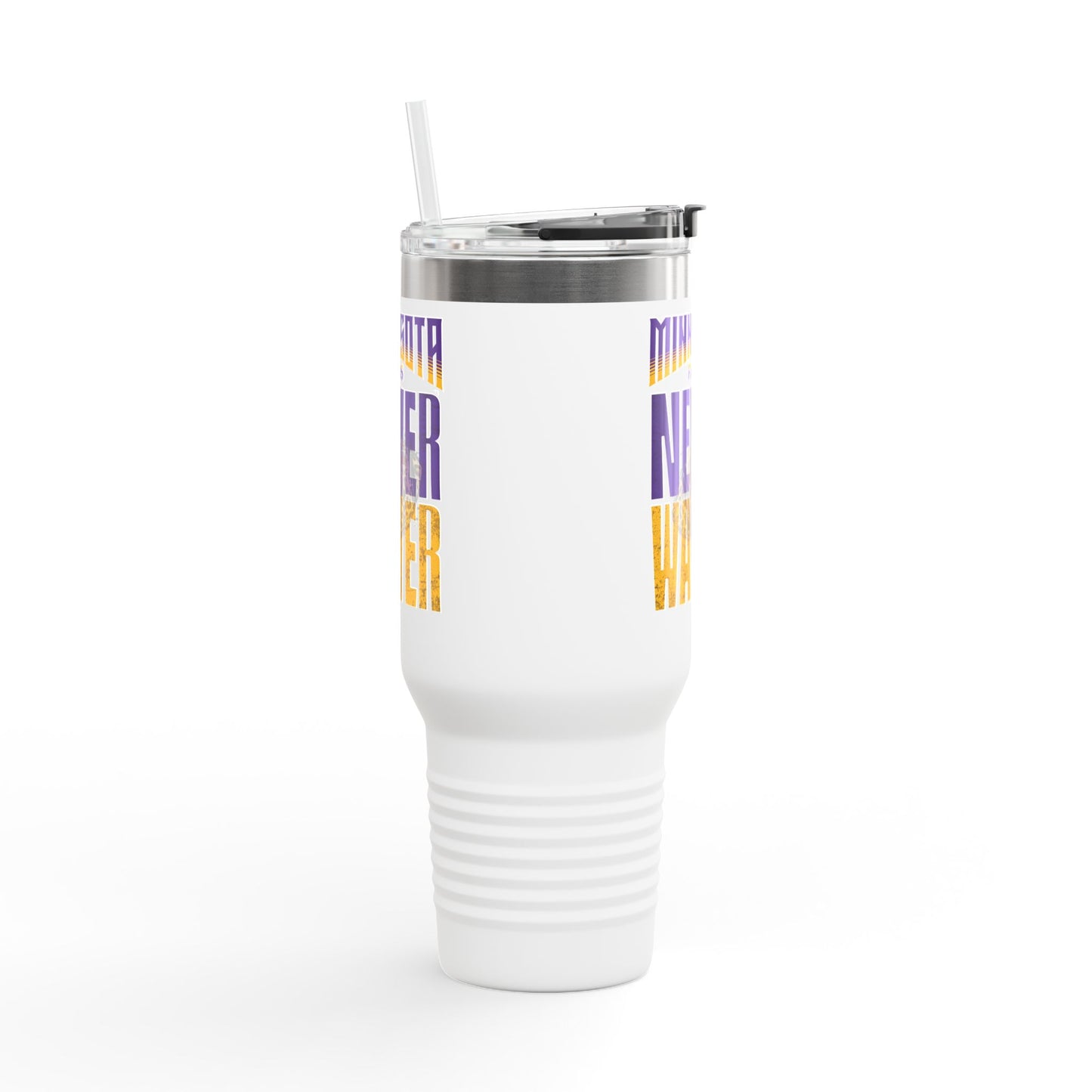 Minnesota Never Waver W-Leopard Football Insulated Travel Mug, 40oz