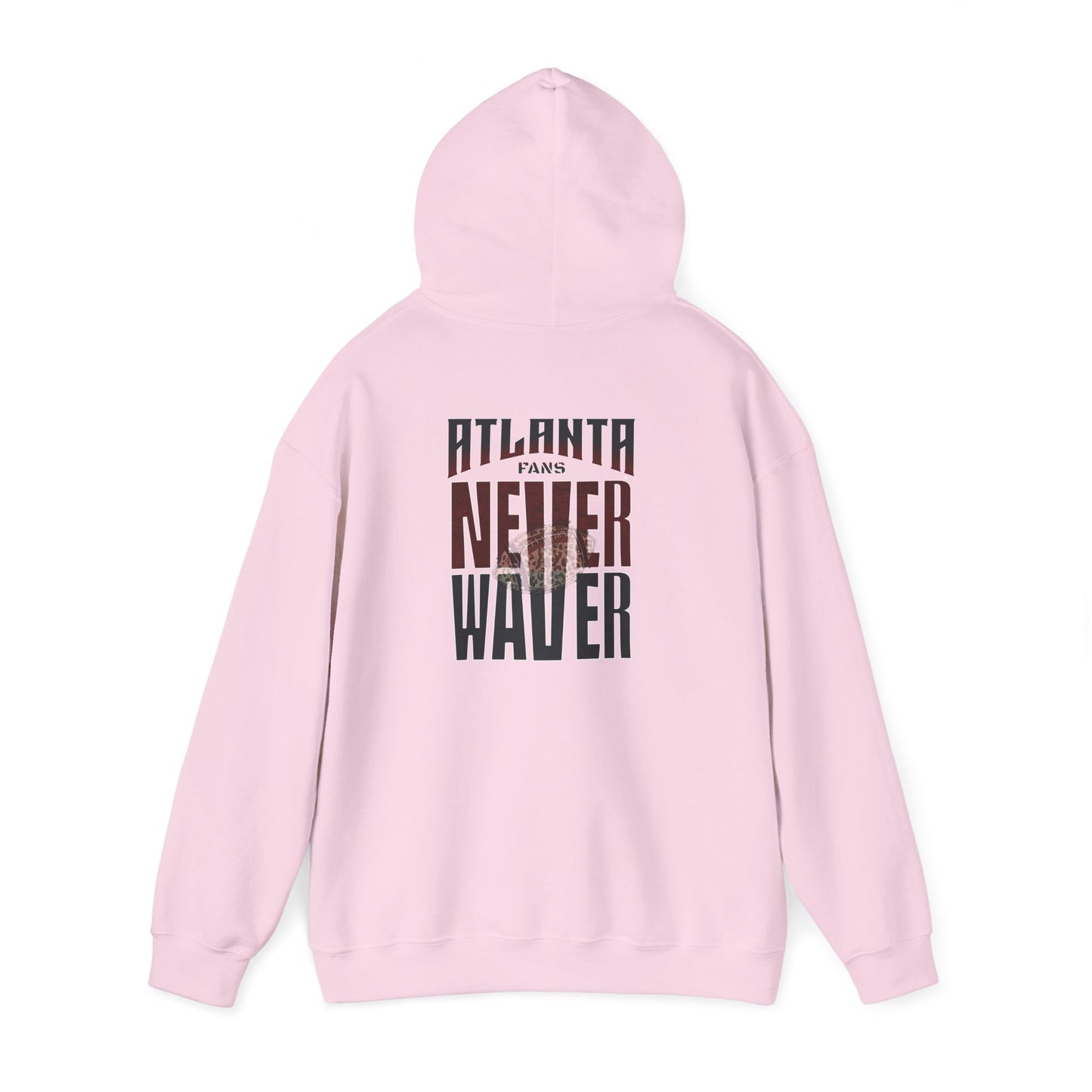 Atlanta Fans Never Waver Leopard Football Sweatshirt Unisex Heavy Blend™ Hoodie