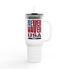 Never Waver USA Insulated Travel Mug, 40oz