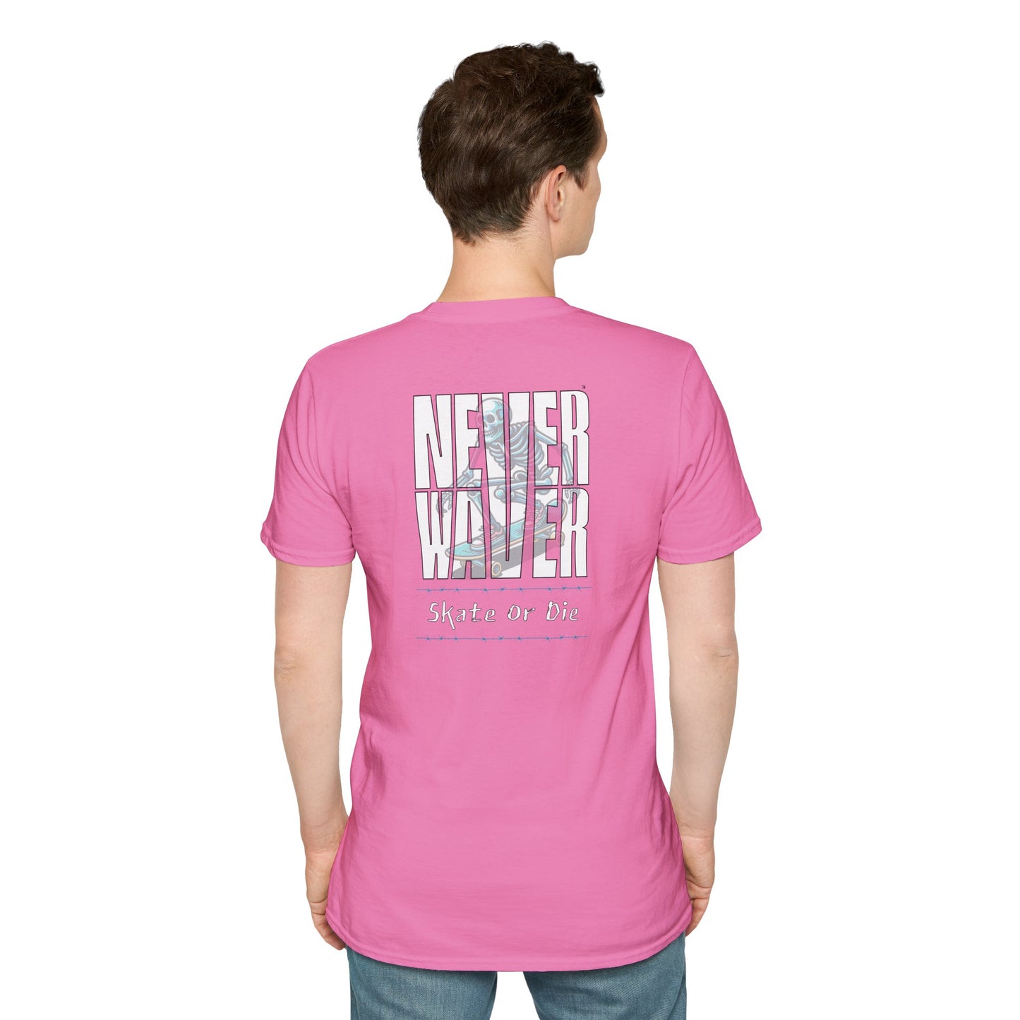 Never Waver Skate or Die Unisex Softstyle T-Shirt