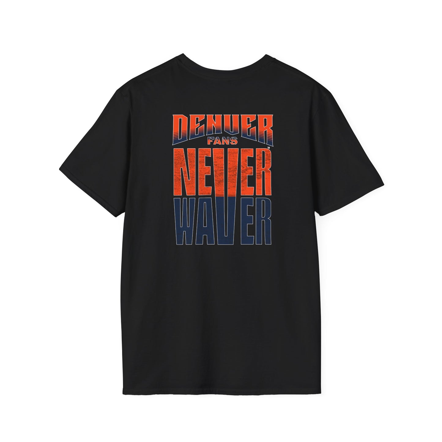 Denver Fans Never Waver Unisex Softstyle T-Shirt
