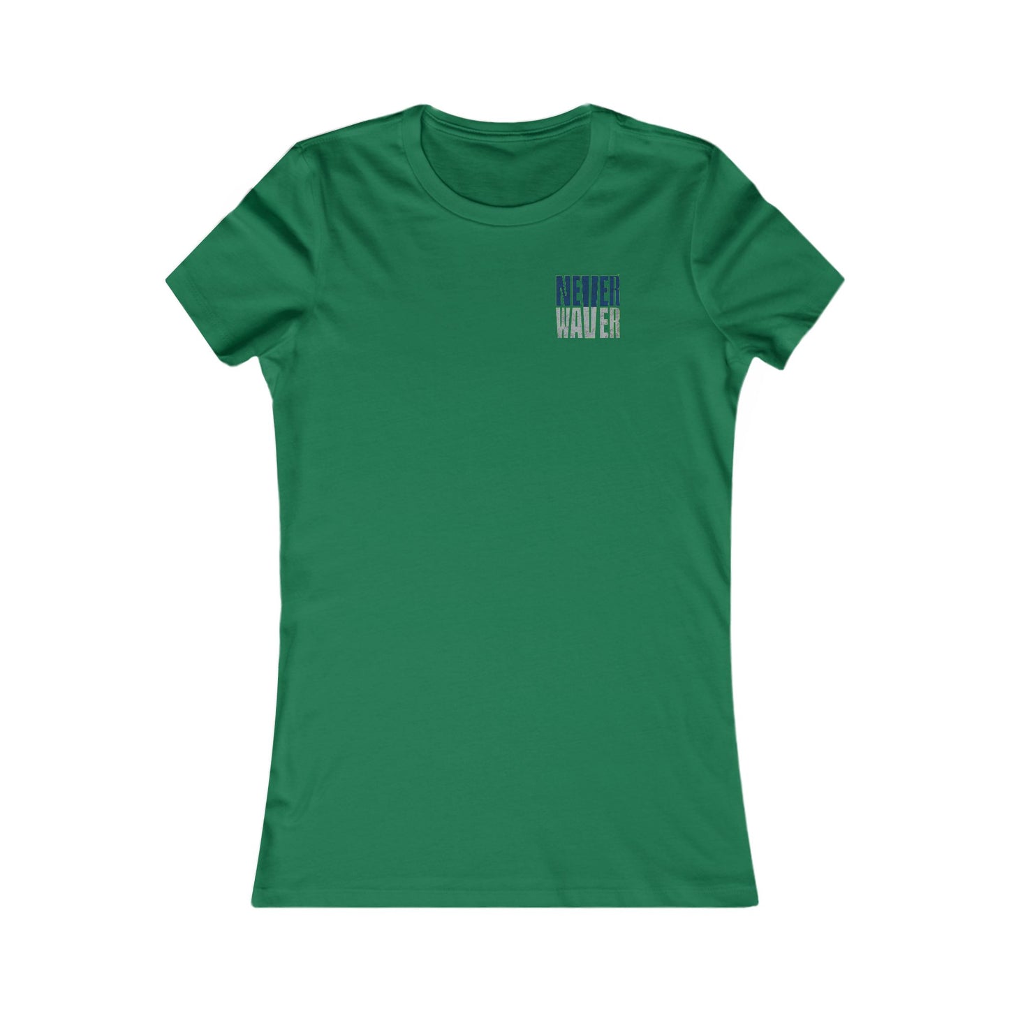 Seattle Fans "Never Waver" Women's Tee — Slim Fit Team Pride Shirt
