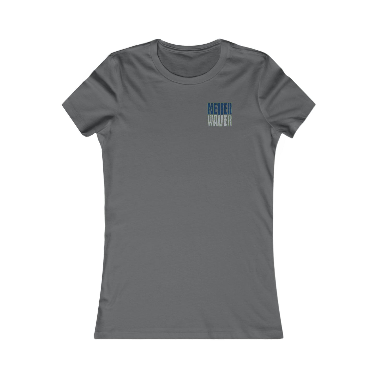 Seattle Fans "Never Waver" Women's Tee — Slim Fit Team Pride Shirt