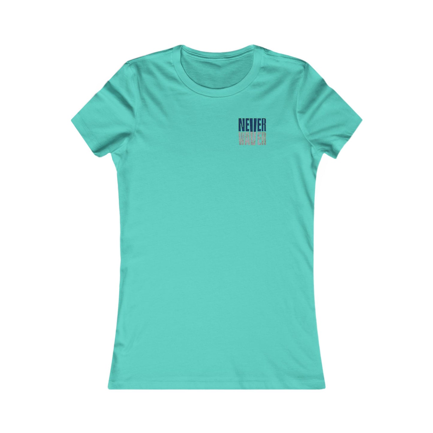 Seattle Fans "Never Waver" Women's Tee — Slim Fit Team Pride Shirt