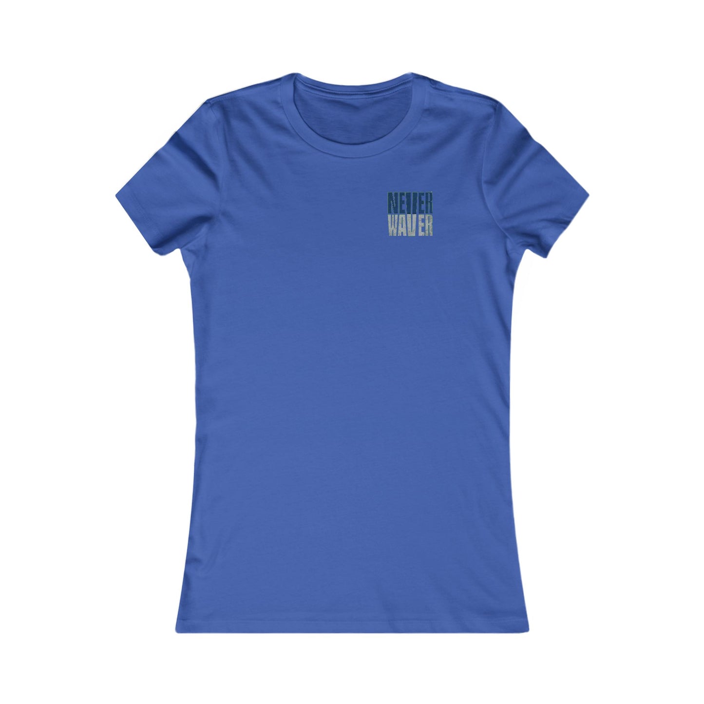 Seattle Fans "Never Waver" Women's Tee — Slim Fit Team Pride Shirt