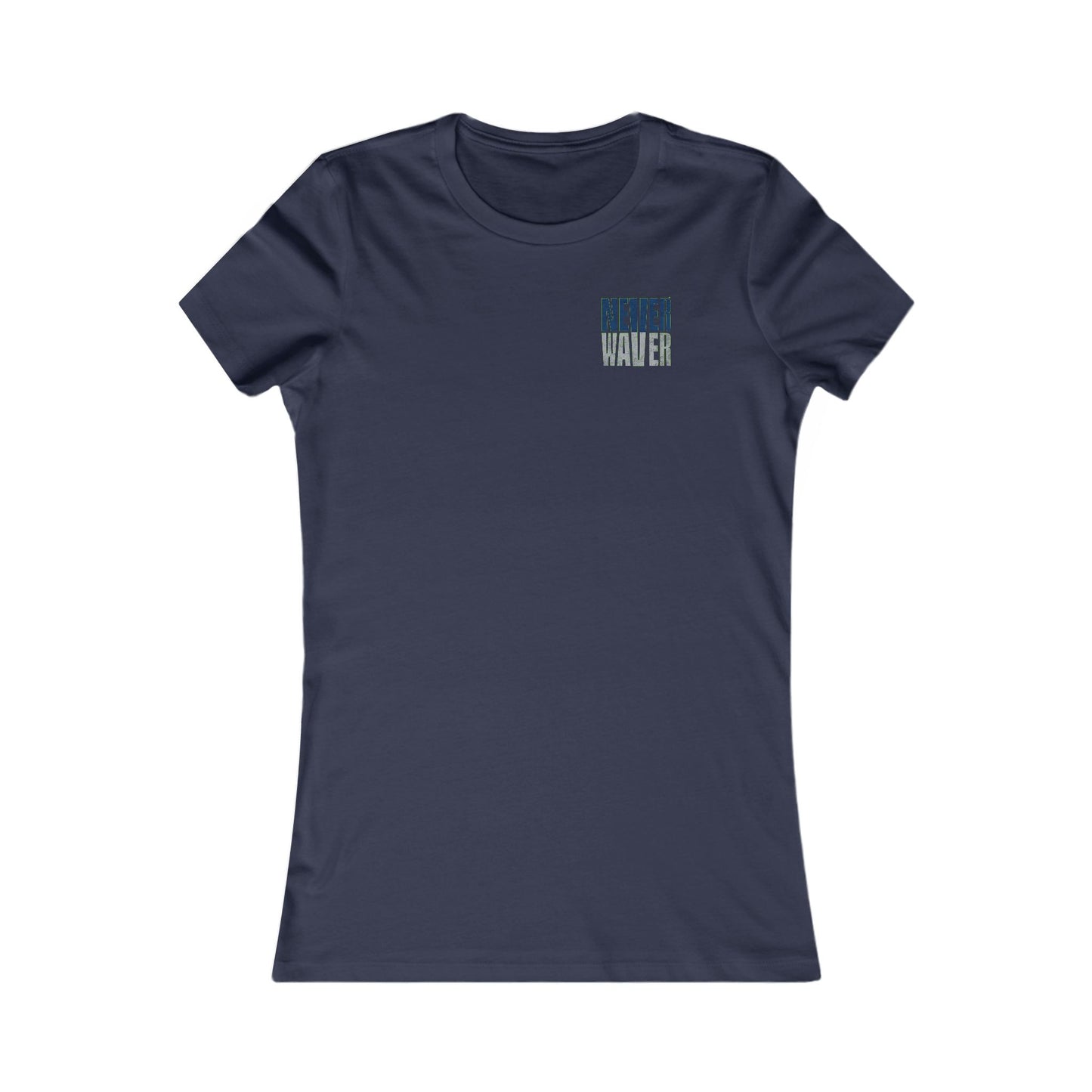 Seattle Fans "Never Waver" Women's Tee — Slim Fit Team Pride Shirt